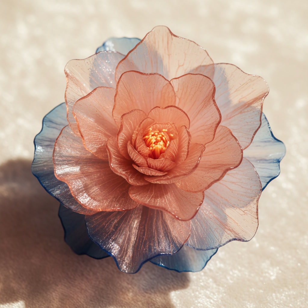 Original macro flower image generated in Haloform